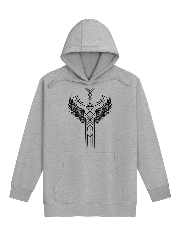 The Valkyrie Stave Hoodie (black print) product image (3)