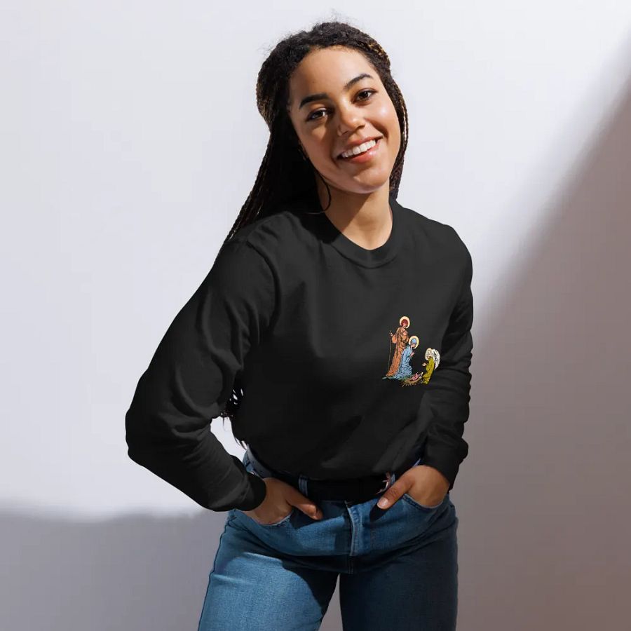 Divine Nativity Unisex Long Sleeve Shirt product image (6)