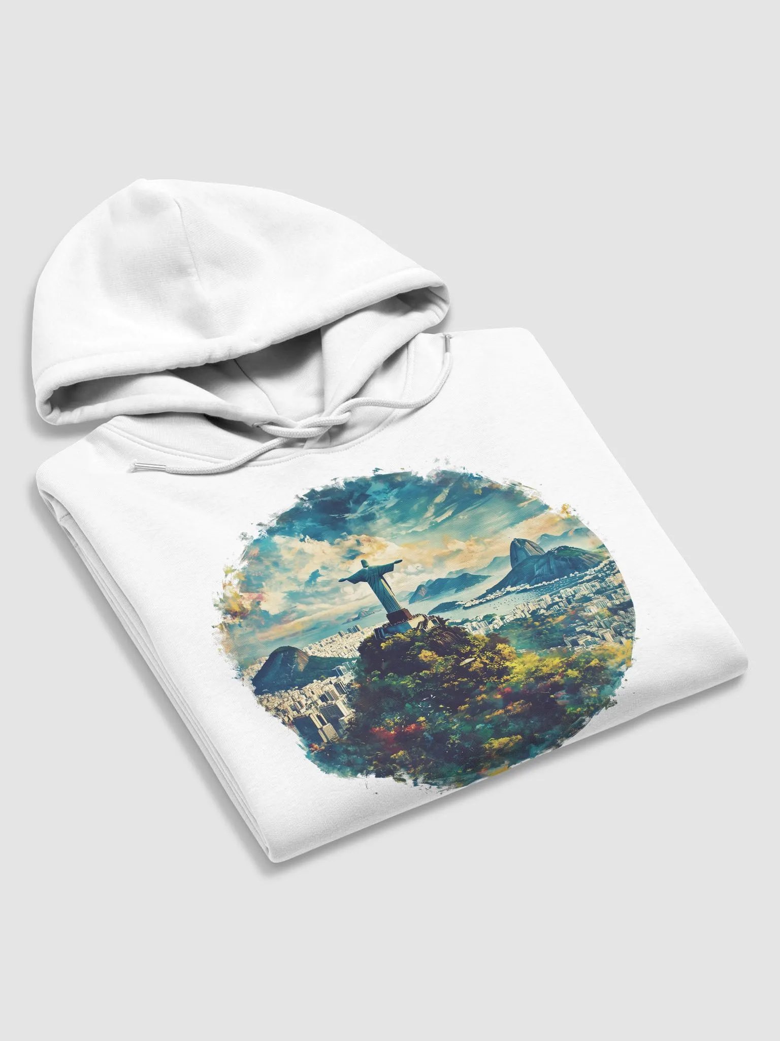 Rio Sunset Unisex Hoodie – Christ the Redeemer Vibes product image (5)