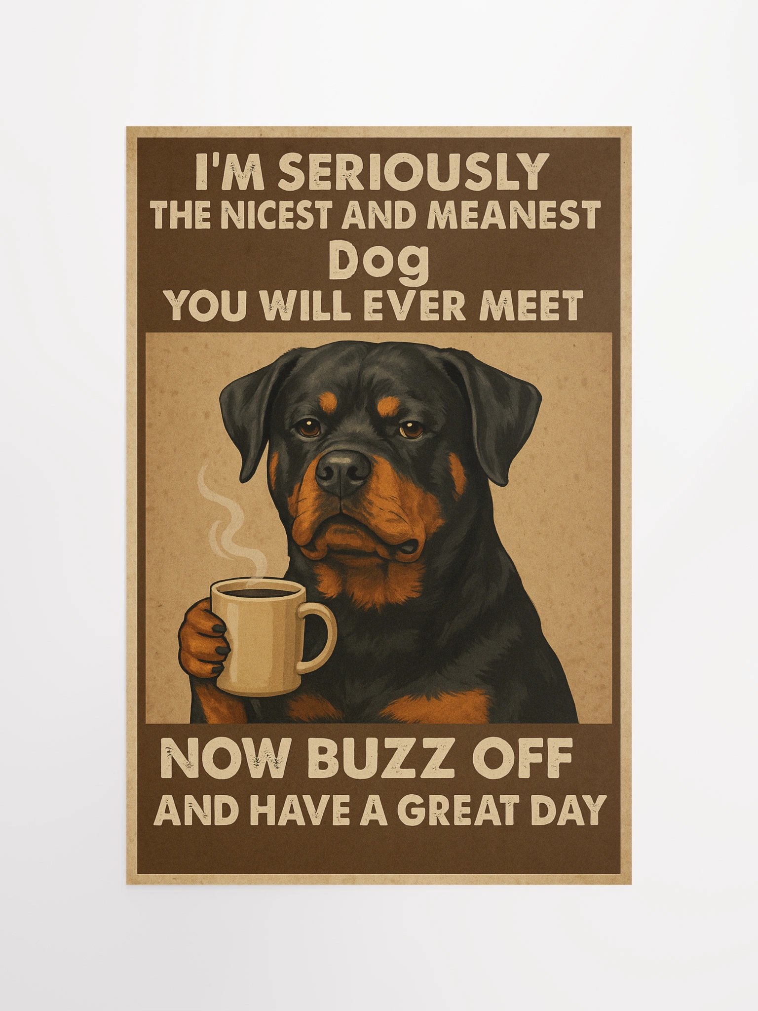 Buzz Off Rottweiler Poster Poster product image (12)