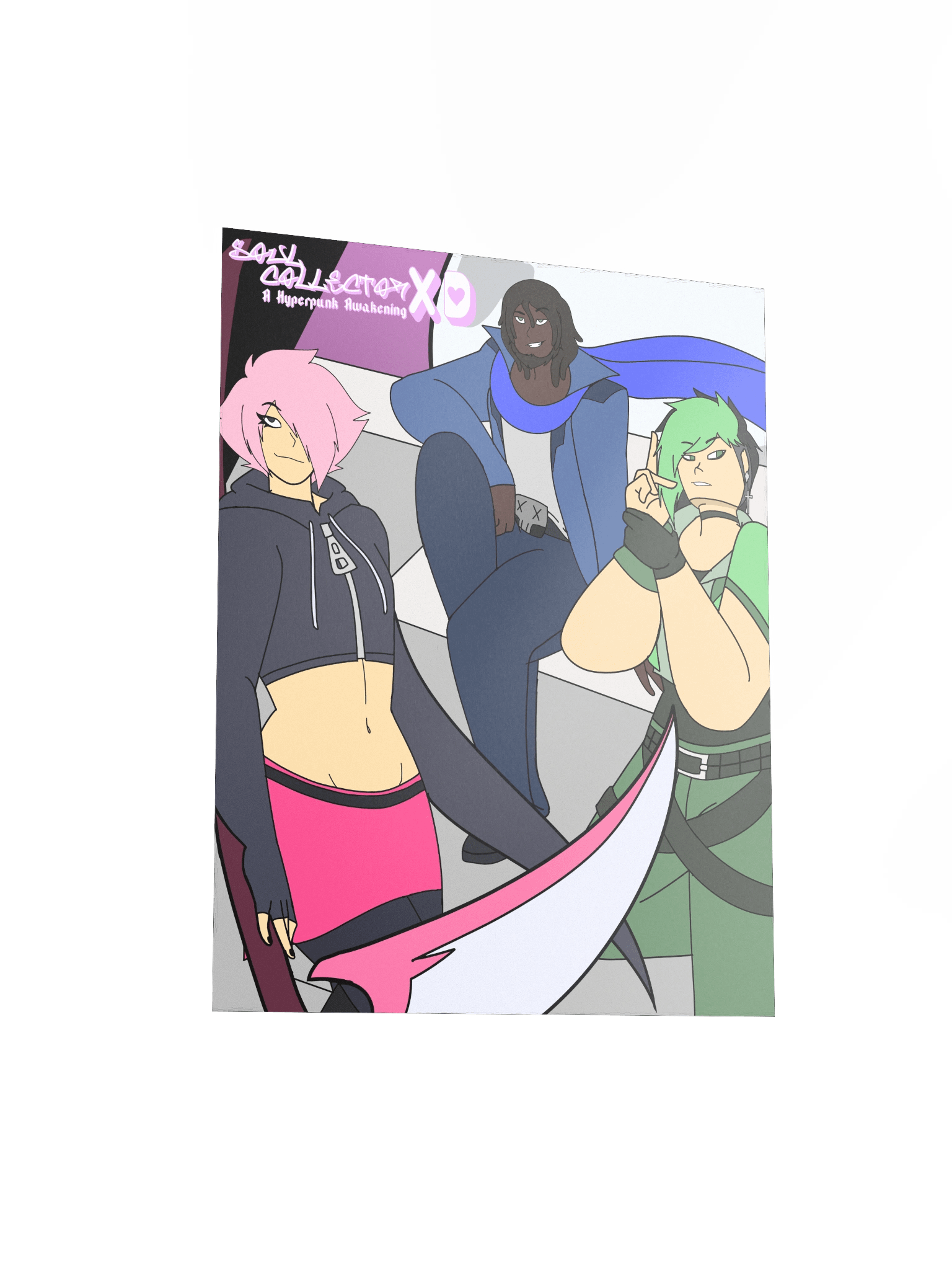 Soul Collector XD A Hyperpunk Awakening Poster product image (3)