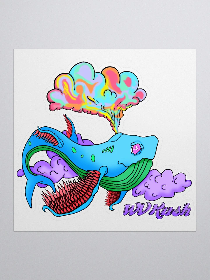 WVKush Flying Whale Sticker product image (1)