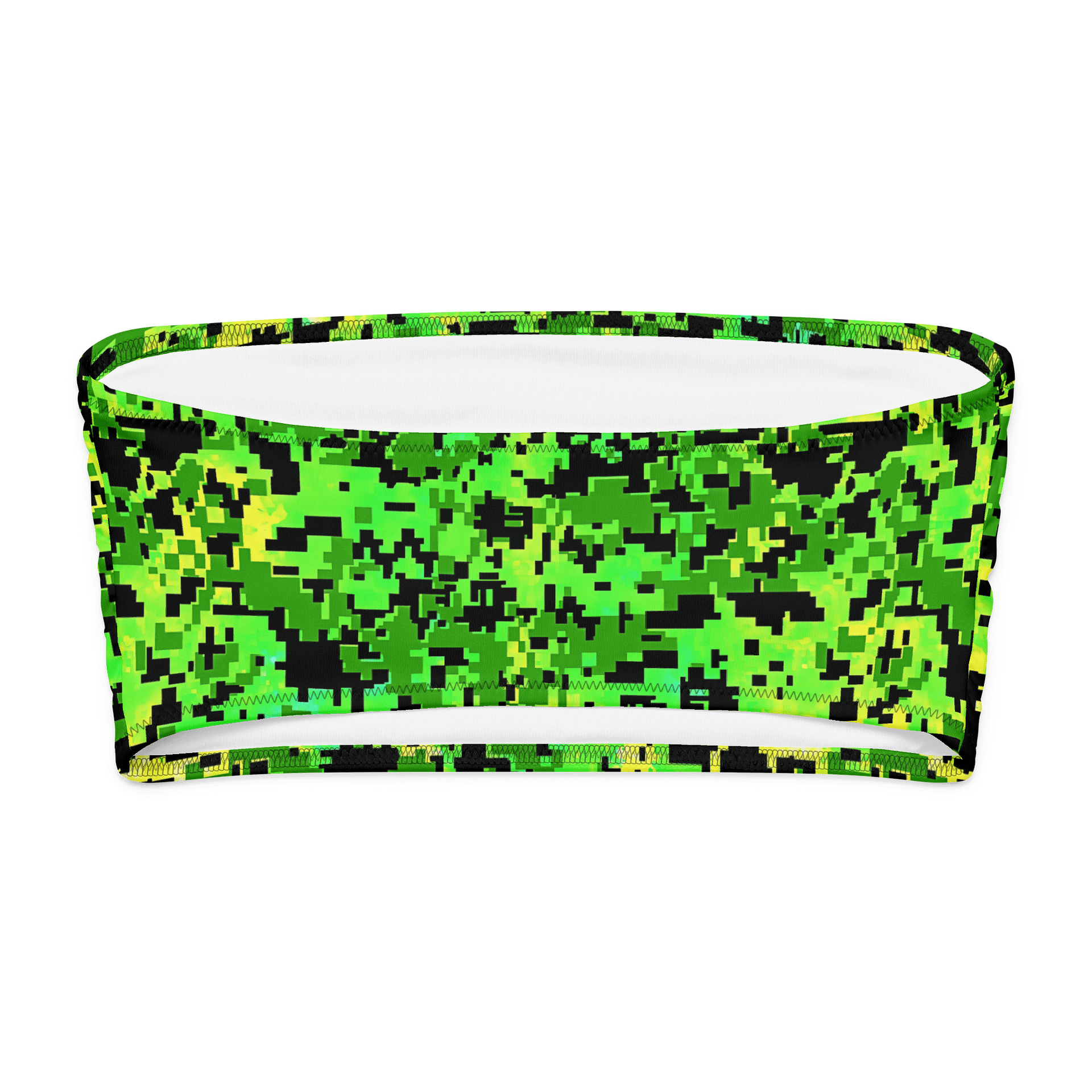 Eco-Camo Bandeau Bikini: Green Goddess product image (7)