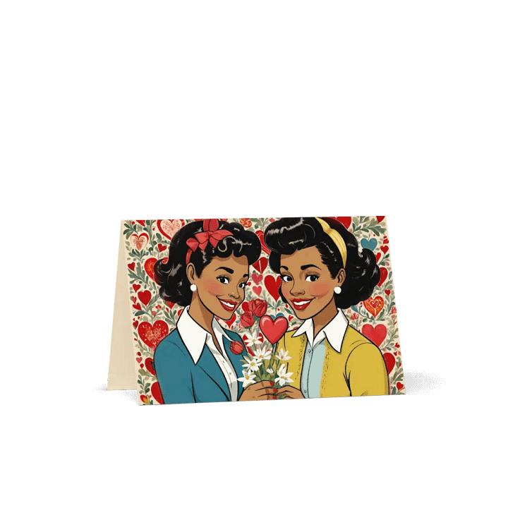 Lesbe Valentines, Sweet Vintage Love Card product image (4)