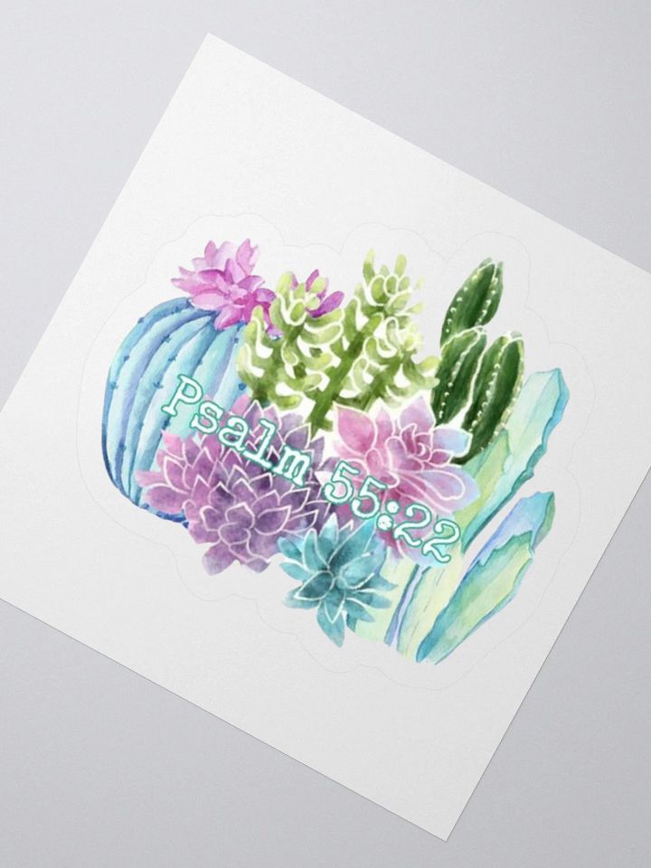 Psalms 55:22 Sticker product image (2)