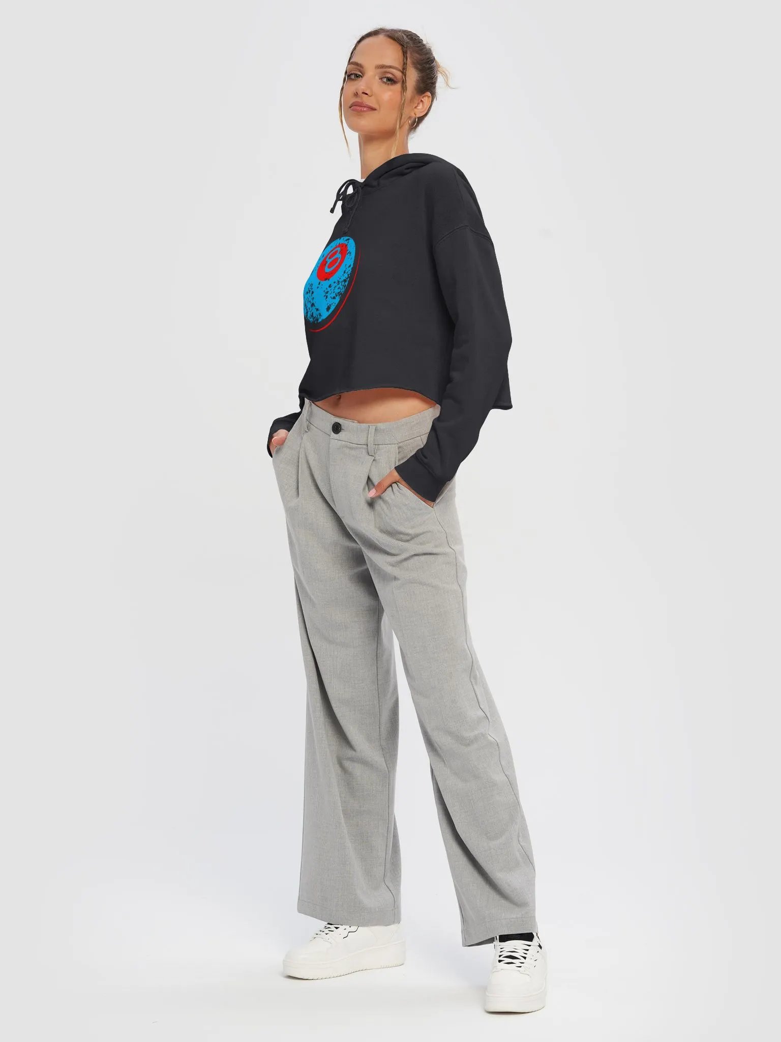 8 Ball cropped hoodie product image (23)