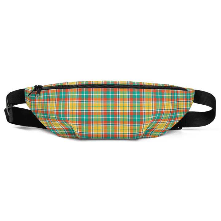 Yellow and Seafoam Green Plaid Fanny Pack product image (2)