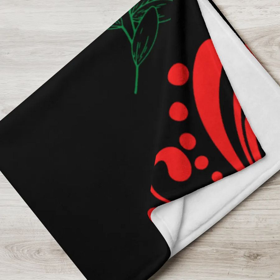 Gothic Floral Pattern Throw Blanket | Comfortable Throw Blanket product image (6)