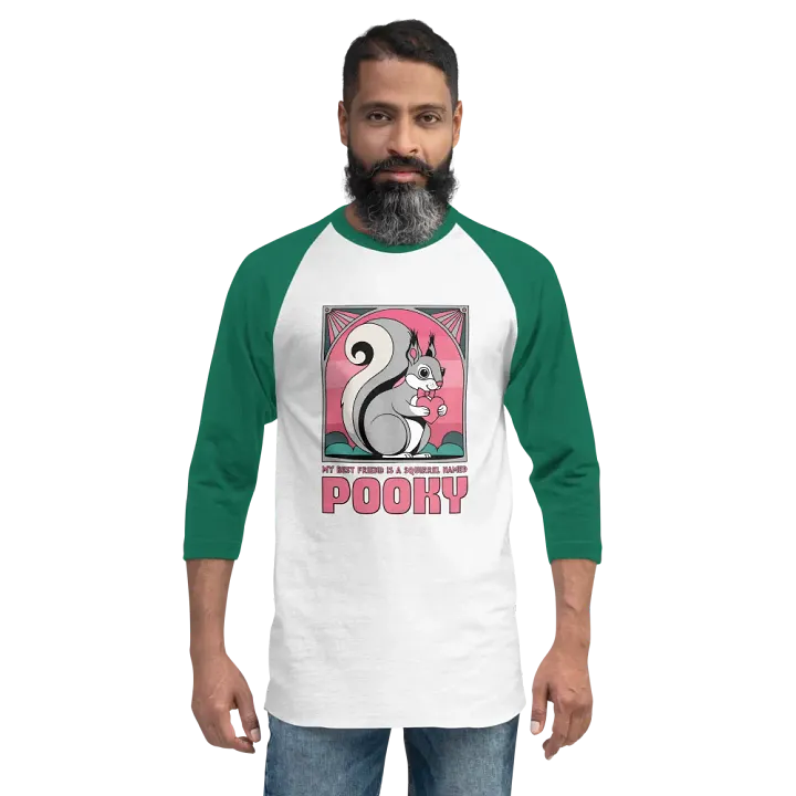 Pooky the Squirrel's Best Friend Raglan Tee product image (2)