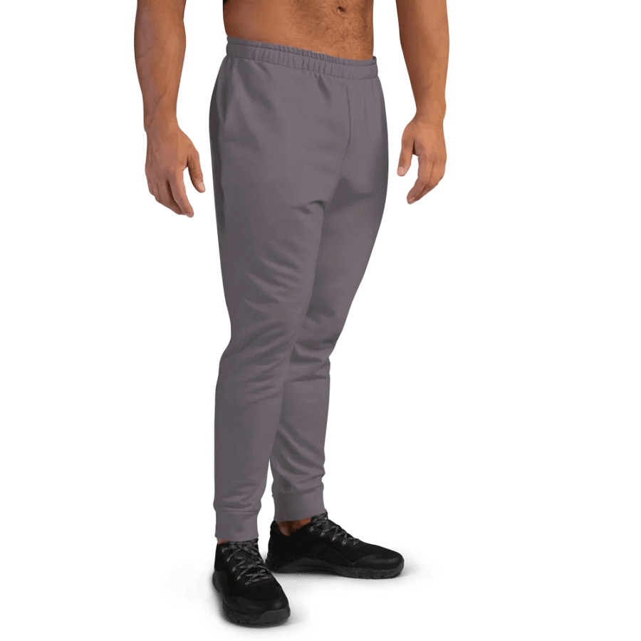 Plain Dark Brown Light Summer Recycled Polyester Premium Men's Joggers by Treasure Pie product image (3)