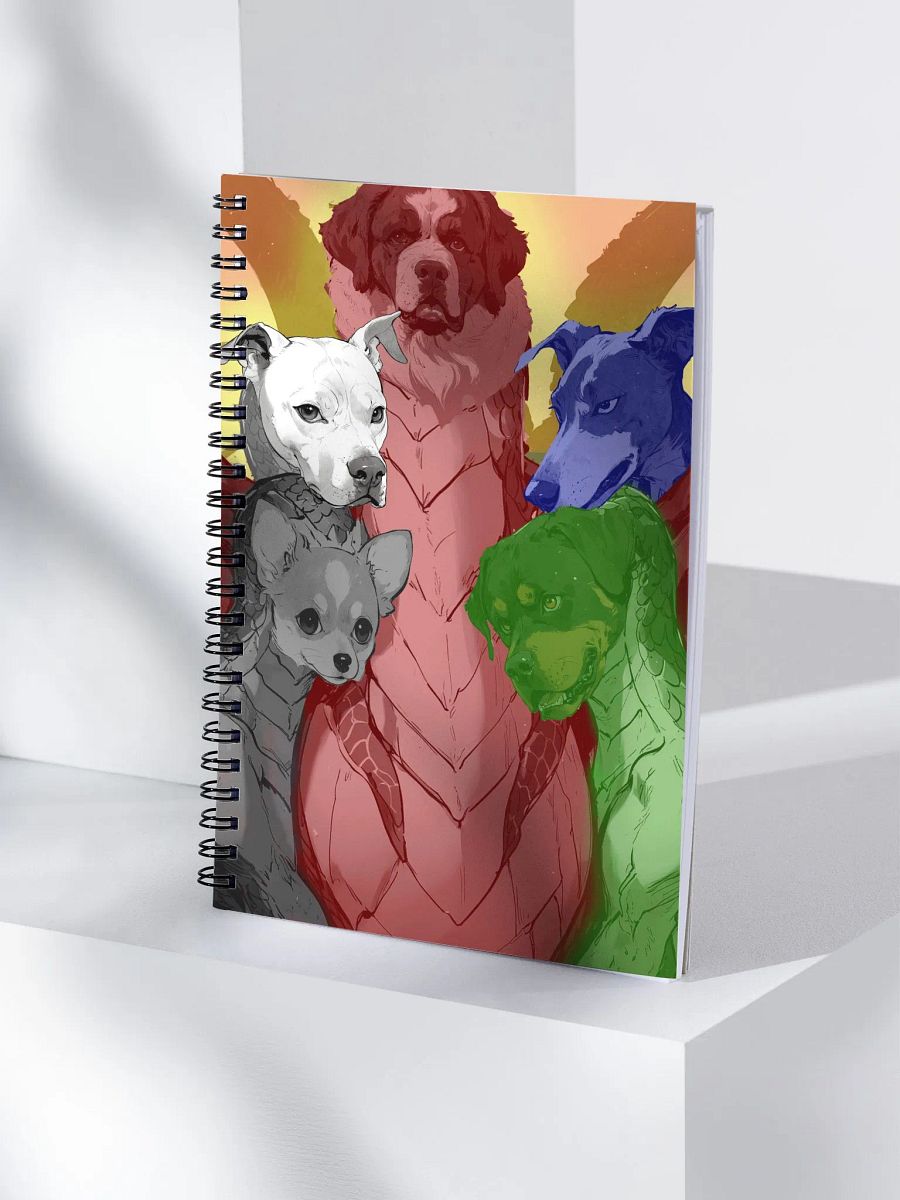 Toby the Mythical Canine Spiral Notebook product image (4)