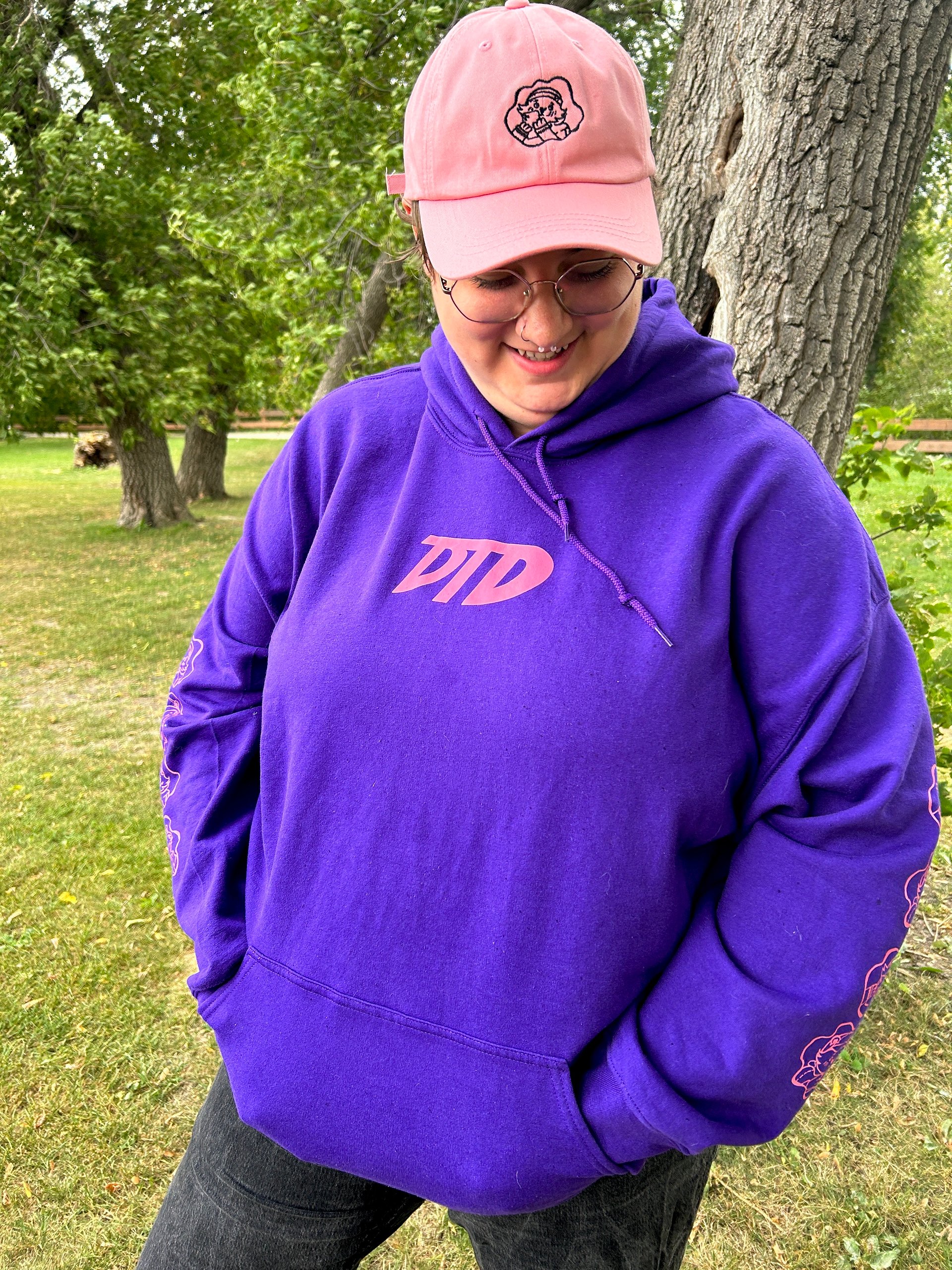 Logo & Sleeves - Hoodie - Pink product image (7)