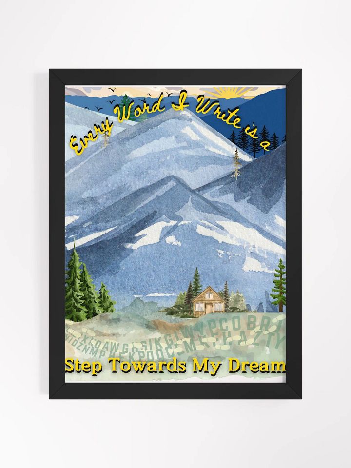 Every Word I Write – Dream Mountain Art Print for Writers product image (1)