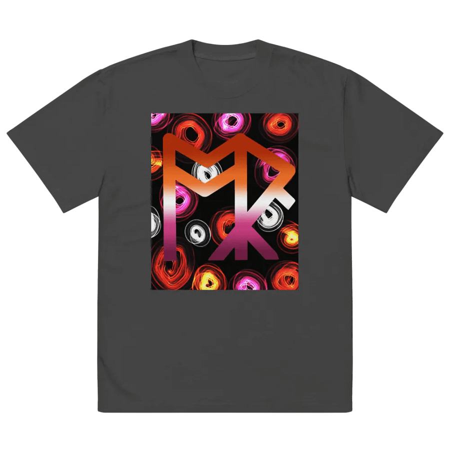ToRk Rune Oversized Faded T-Shirt (Lesbian Tones) product image (3)