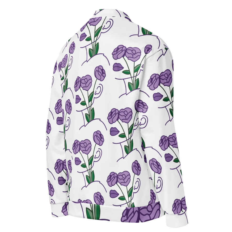 Purple Petals Bomber Jacket product image (9)