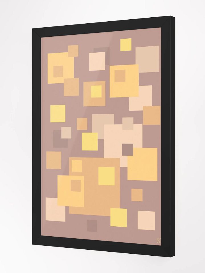 Vibrant Ayous Wood Framed Matte Poster - Abstract Image No. 3 product image (7)