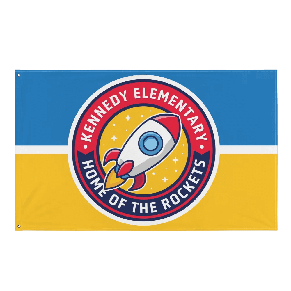 Kennedy Elementary Rocket Flag product image (1)