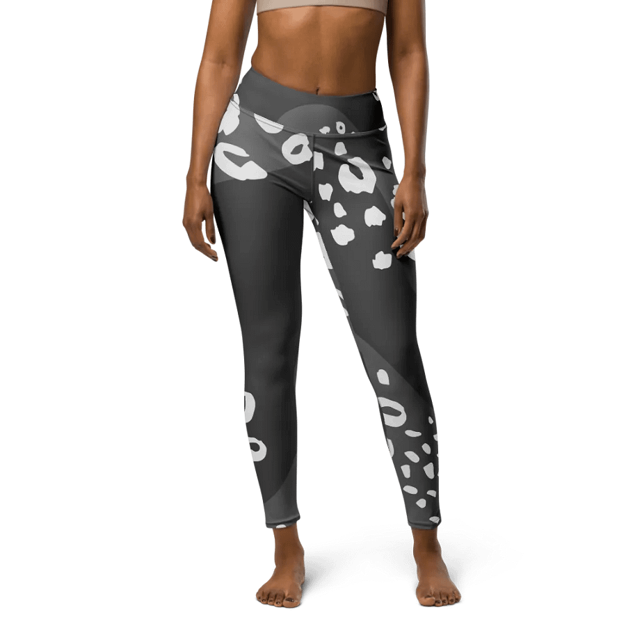 Grey Animal Print Yoga Leggings product image (1)