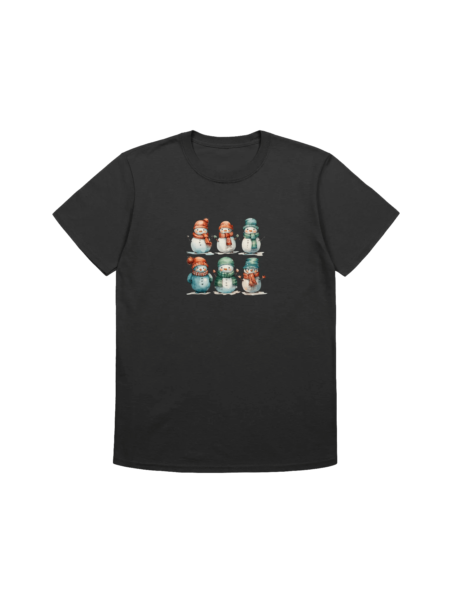 Cute Christmas Snowman Unisex T-Shirts product image (2)