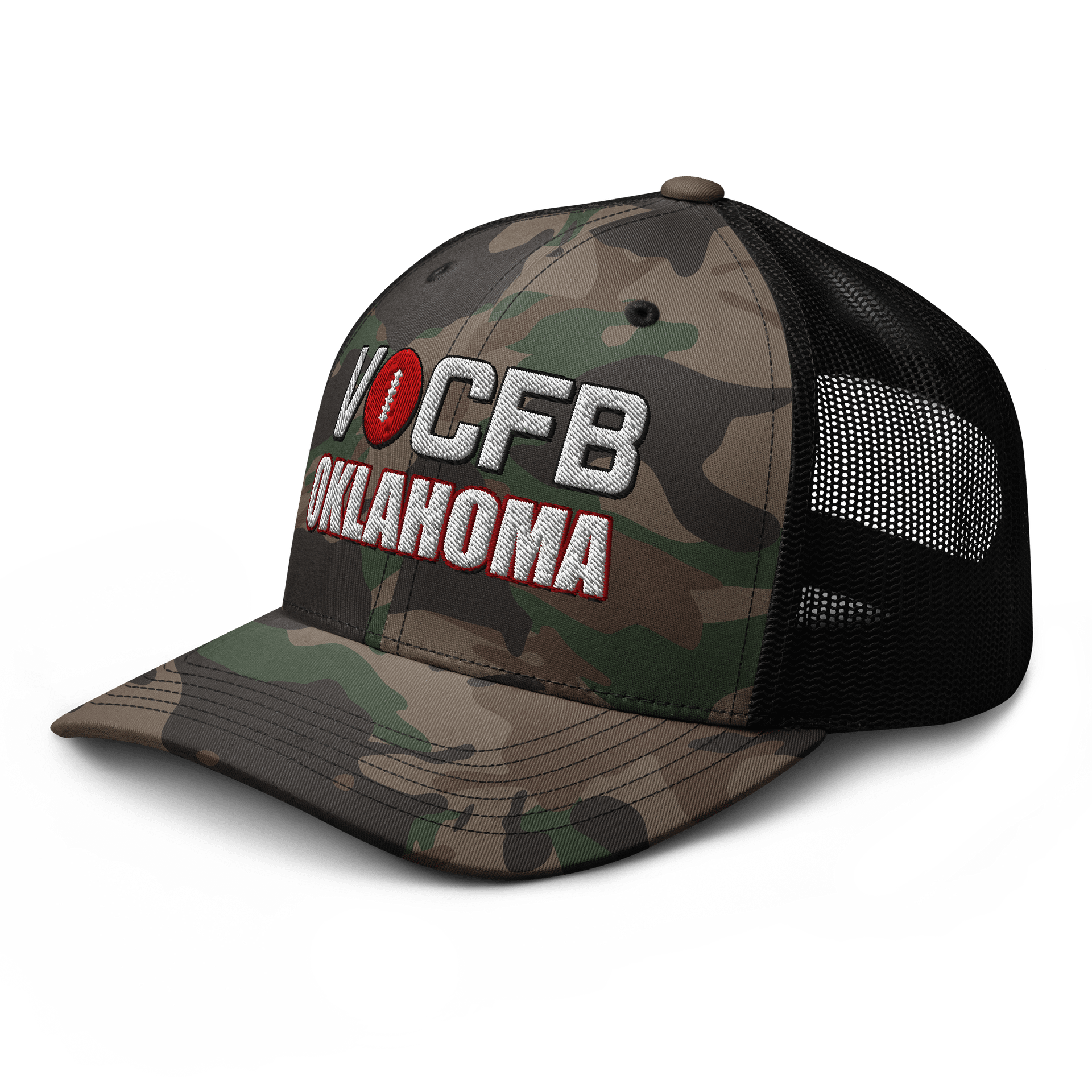 Oklahoma VOCFB Camo Trucker Hat product image (4)