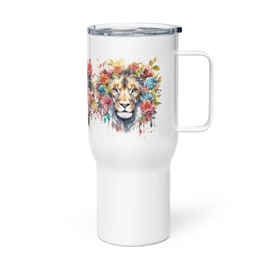 Lion Floral Travel Mug product image (3)