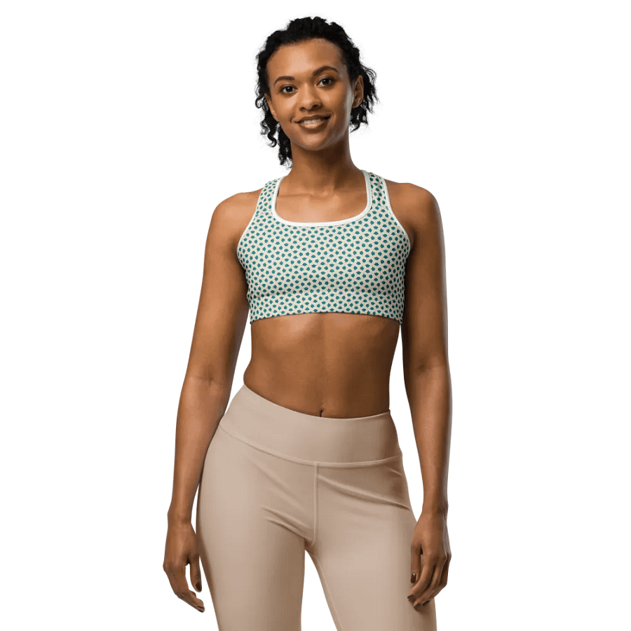 Blue Leaves Sports Bra product image (5)