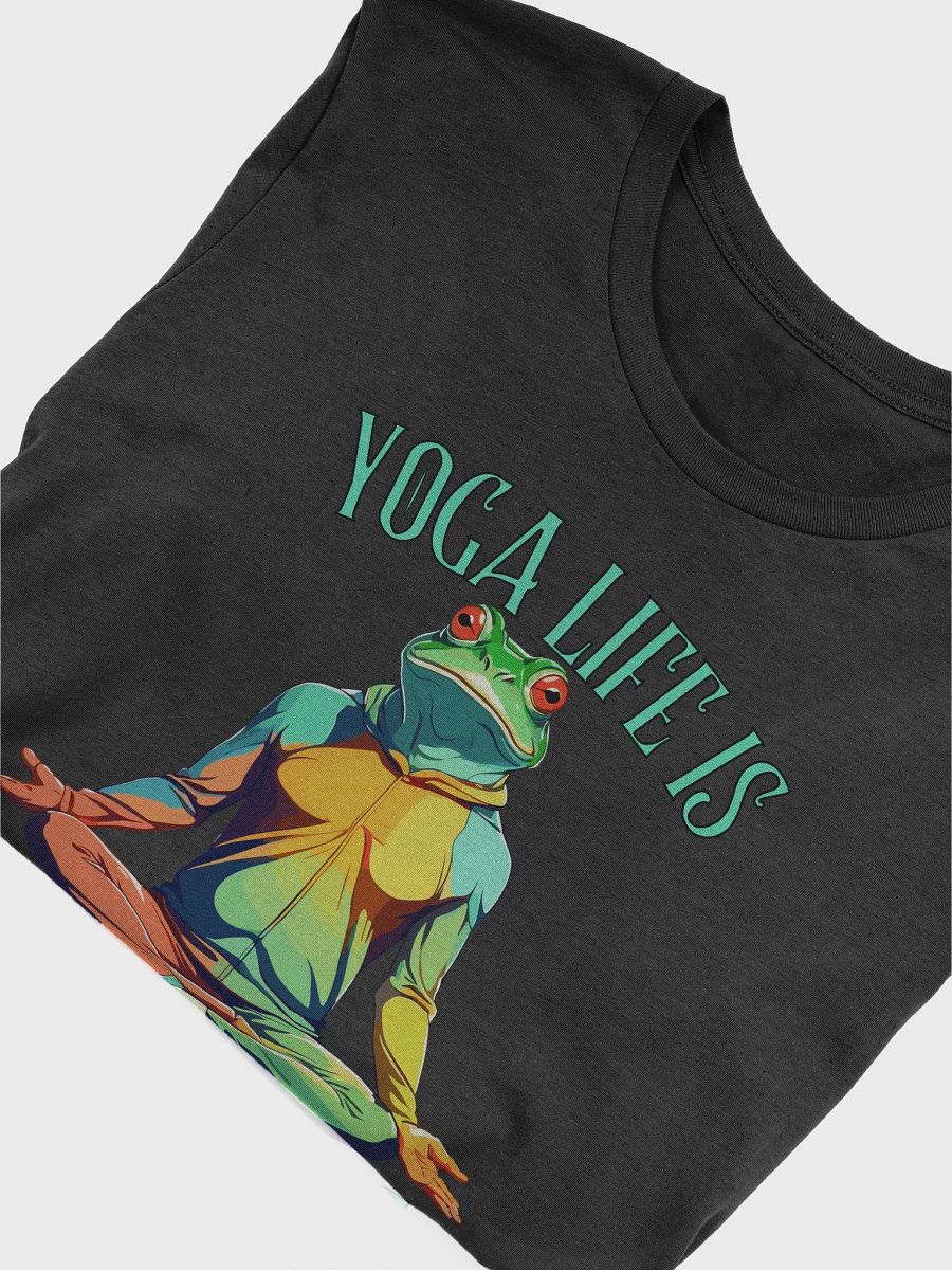 Yoga Frog Graphic T Shirt | Yoga Life Is Ribbiting product image (3)