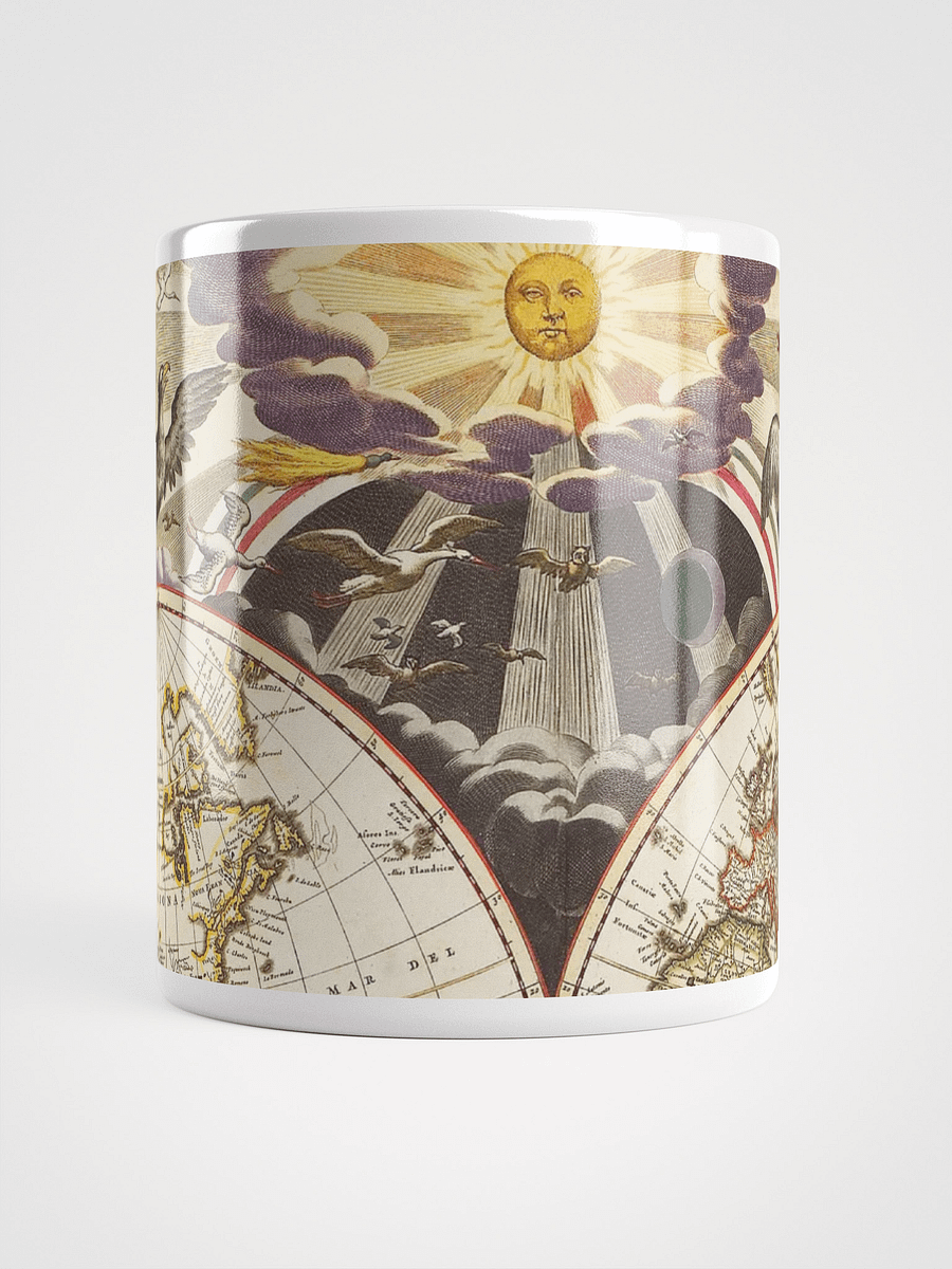 Antique World Map White Glossy Mug product image (5)