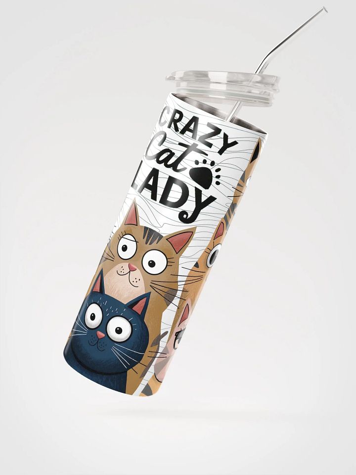 Crazy Cat Lady Stainless Steel Tumbler product image (2)