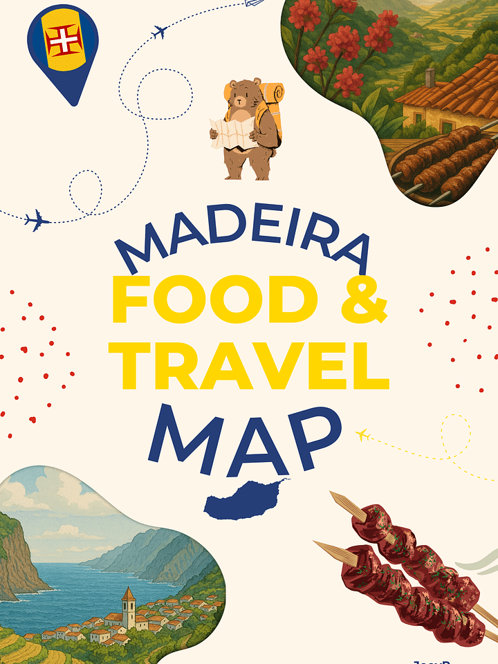 Madeira FOOD & TRAVEL MAP Combo product image (1)