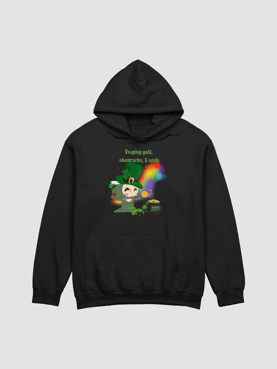 Reaping Gold, Shamrocks, and Souls St. Patrick's Day Black Hoodie product image (3)