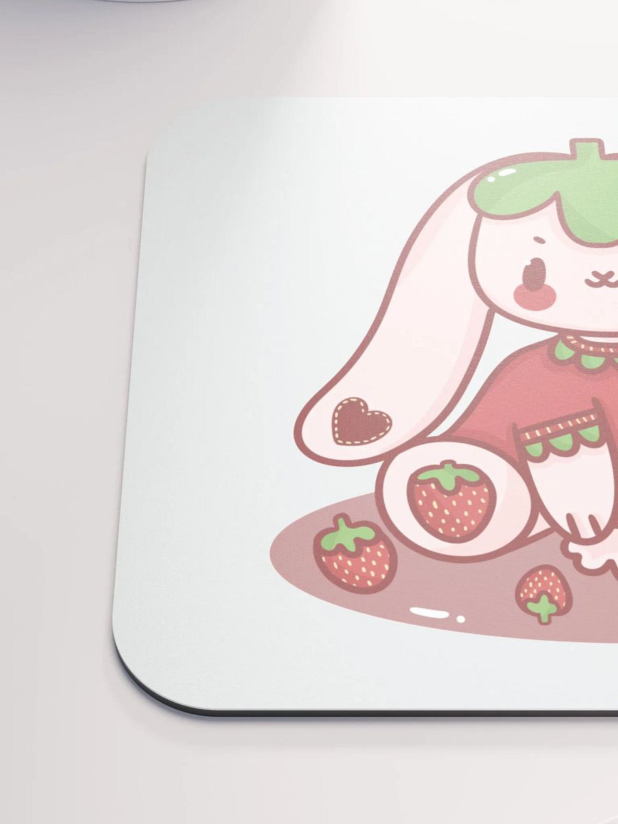 Strawberry Bunny Mouse Mat product image (6)