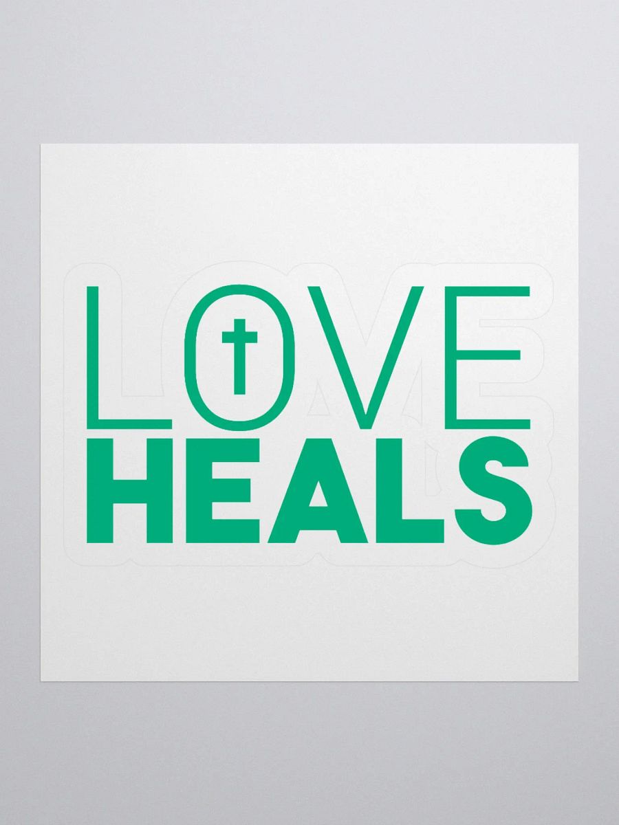 Copy of LOVE HEALS - Kiss Cut Stickers (green) product image (1)