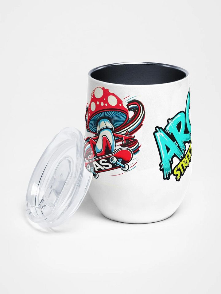 ARCH STREET TATTOO CO. Skull Shroom Wine Tumbler product image (2)