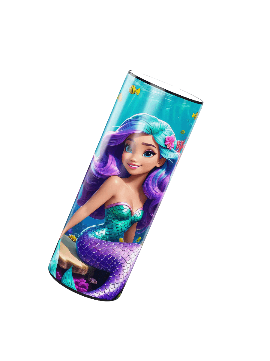 Mermaid Princess 20 oz Skinny Stainless Steel Tumbler - v1 product image (3)