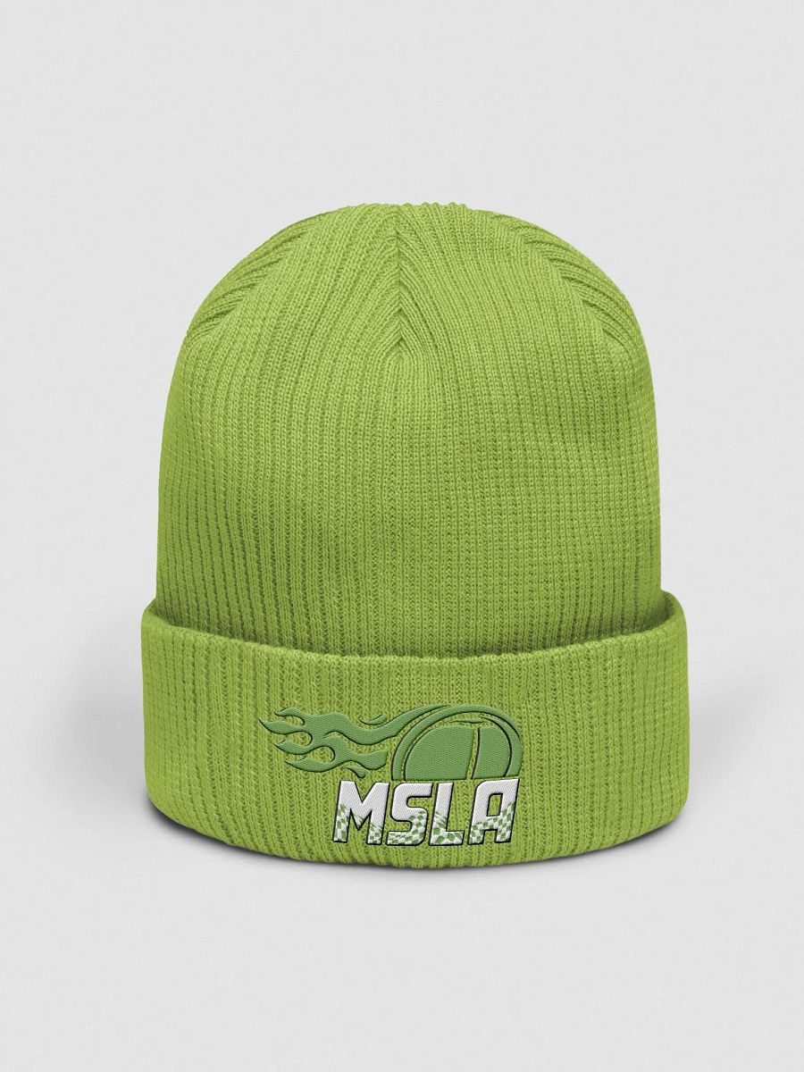 MSLA Green Organic Ribbed Beanie product image (6)
