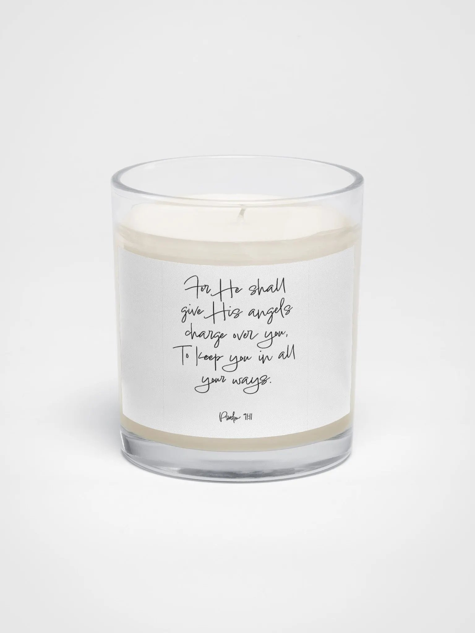 He Shall Give His Angels Charge Over You - Candle product image (1)