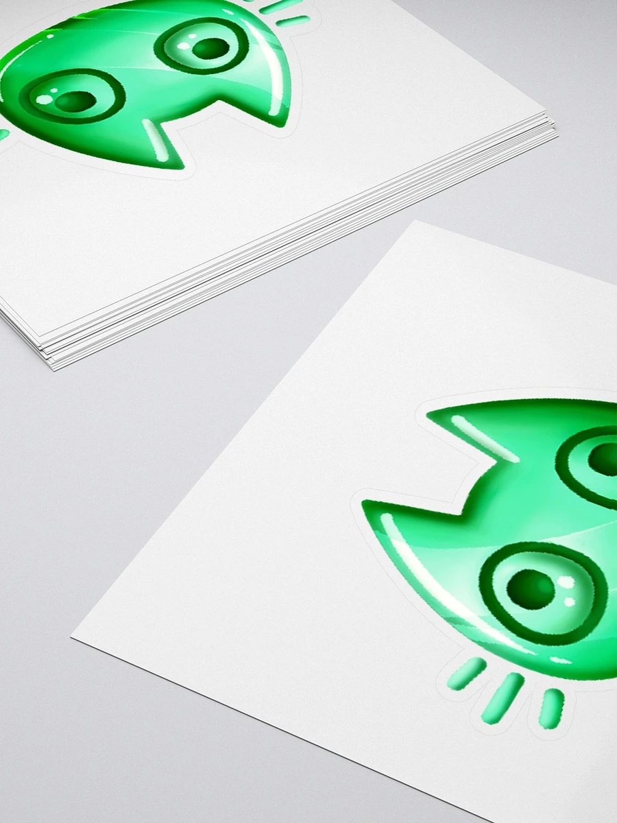 Green Cat Face Sticker product image (4)