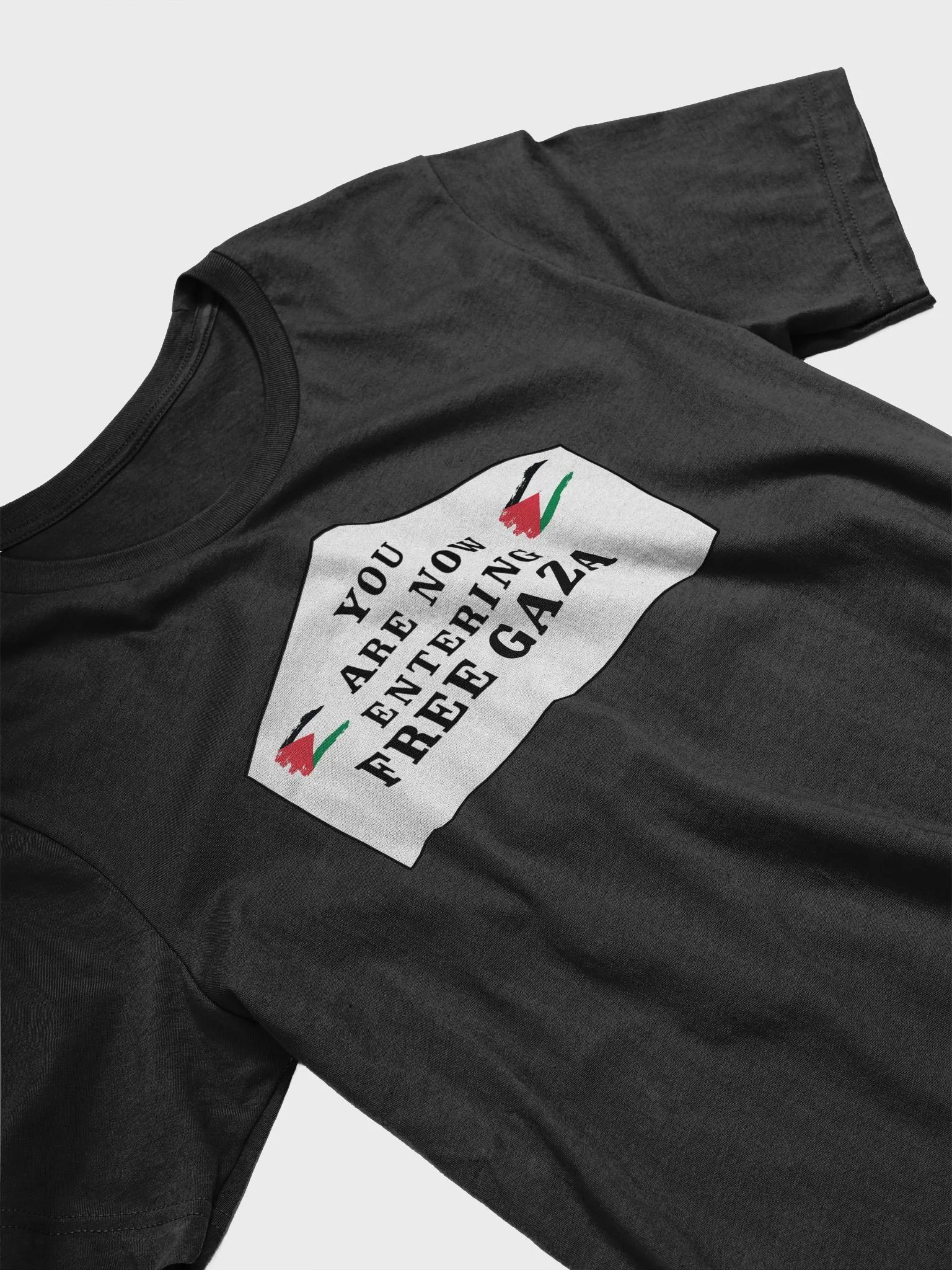 You Are Now Entering FREE GAZA - Supersoft T-Shirt | Fundraiser product image (1)