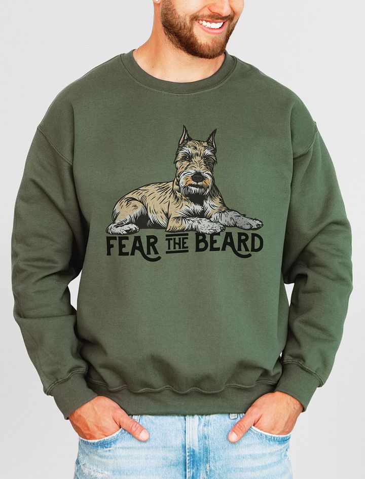 Fear the Beard Sweatshirt of a Schnauzer(Wheaten-Cropped) | Funny Shirt for Bearded Dog Paw-rents product image (13)