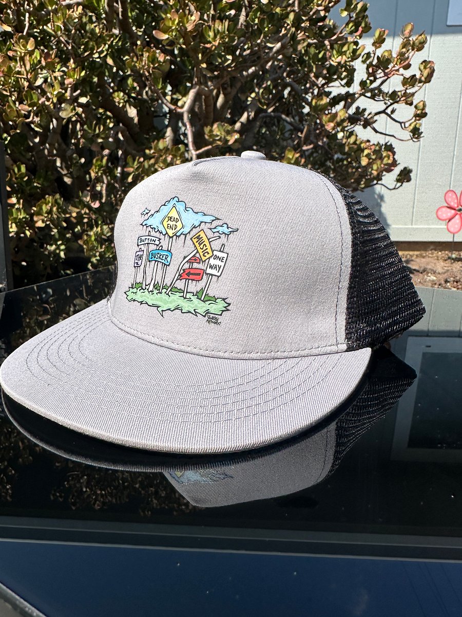 Button the Busker Snapback OG Street Art (Gray + Black) product image (1)