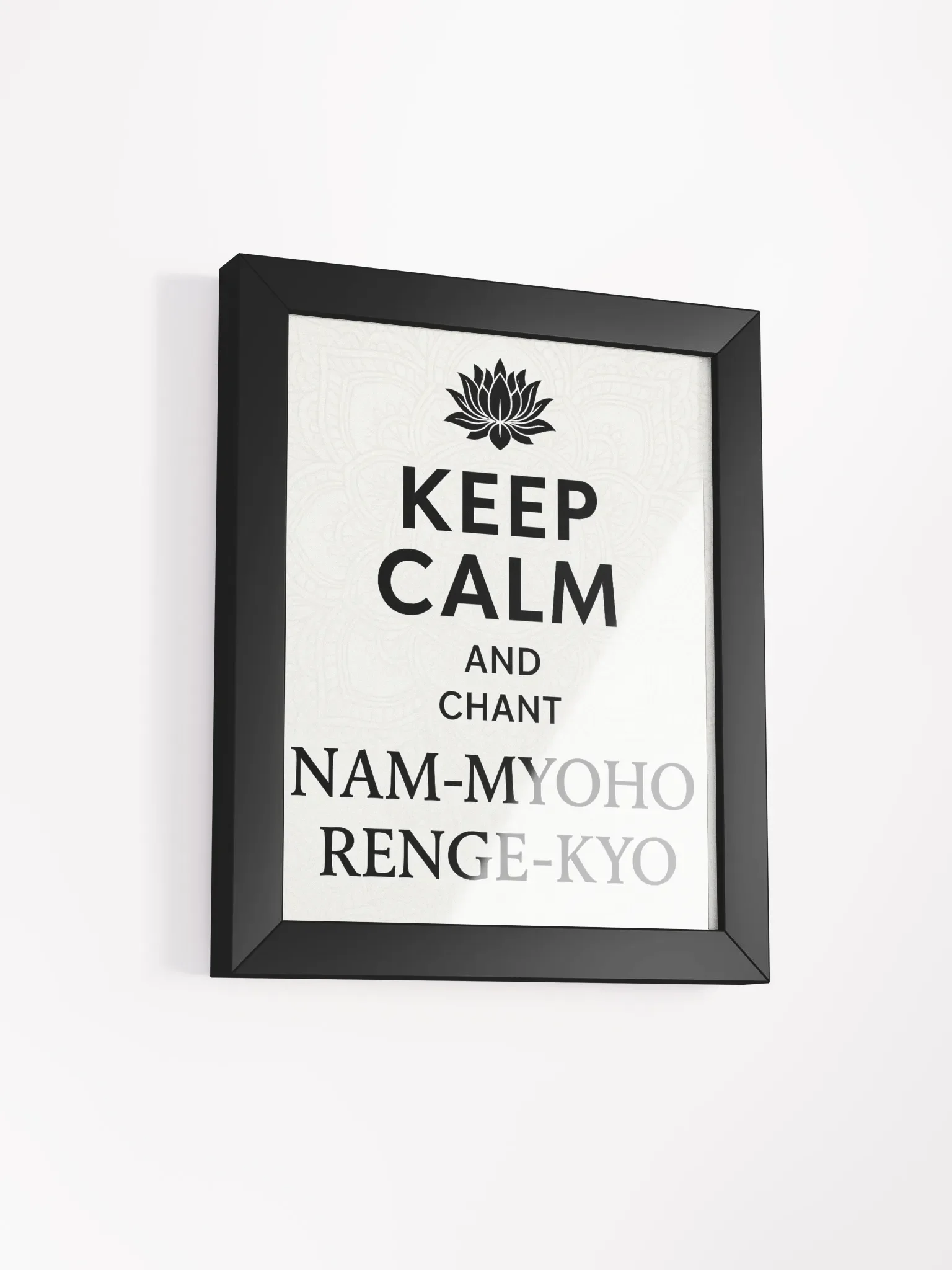 Lotus Chant Framed Matte Poster product image (2)