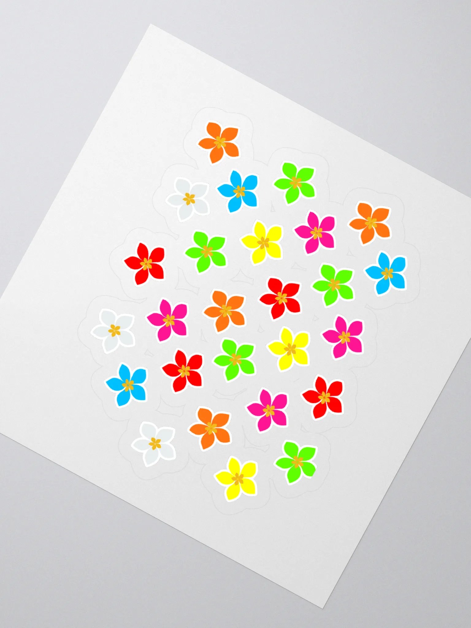 Colorful Flower Petals Sticker product image (2)
