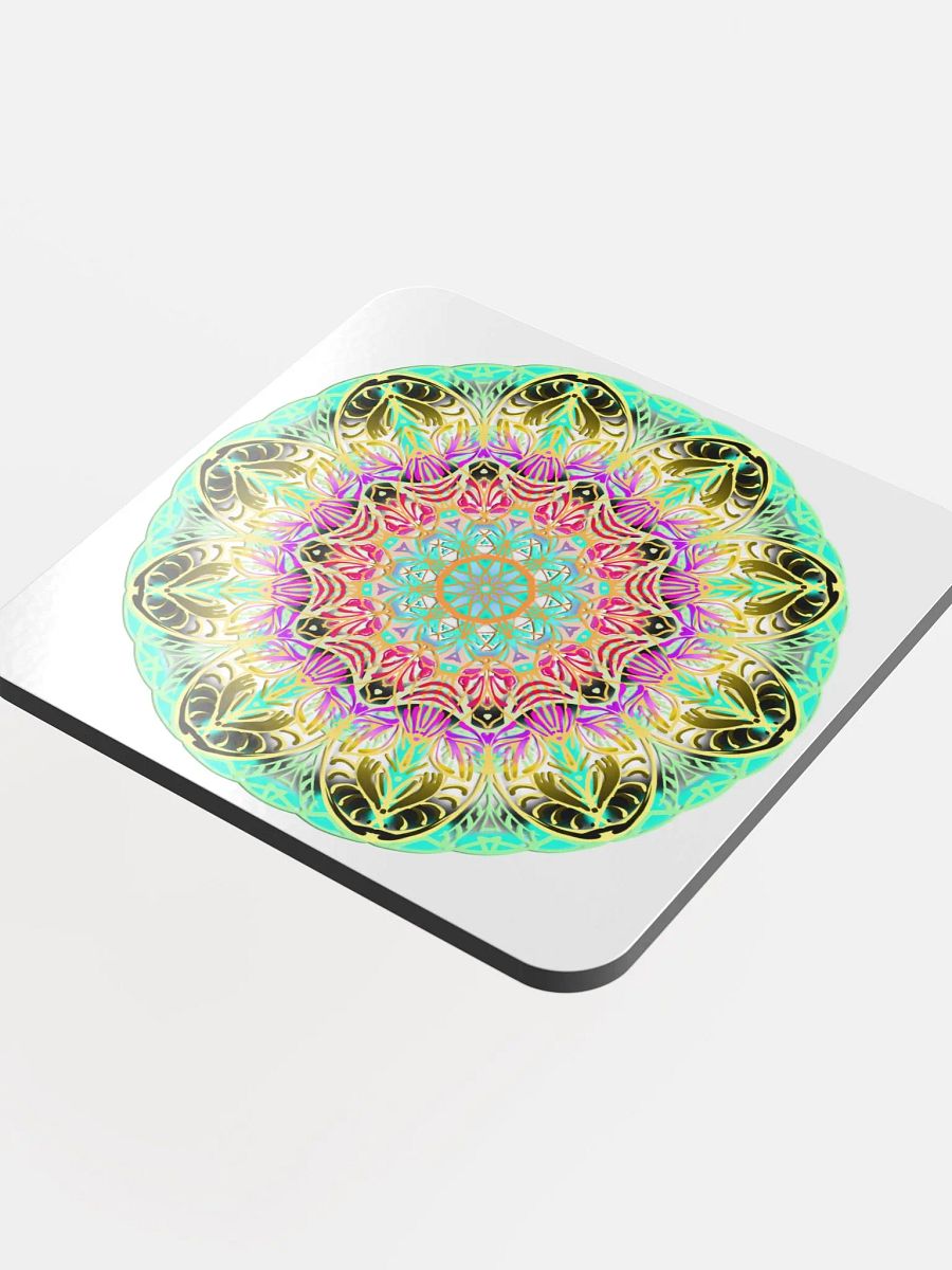Mandala Harmony Glossed Cork Coaster product image (4)