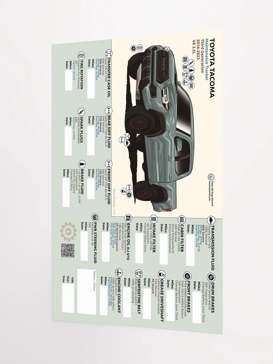 3RD GEN MAINTENANCE TRACKER V1.2 - Lunar product image (4)