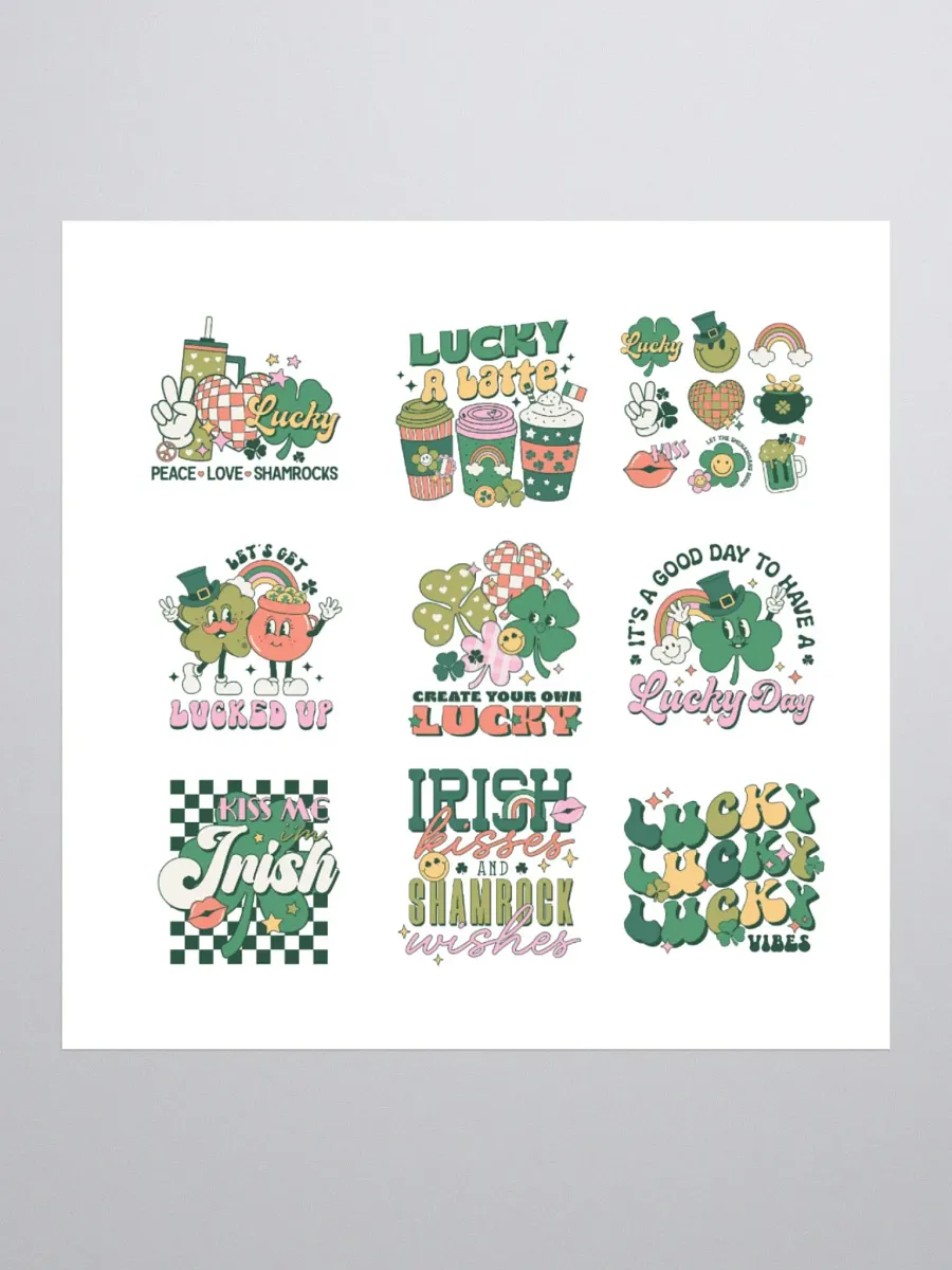 Whimsical St. Patrick's Day Stickers Set product image (2)