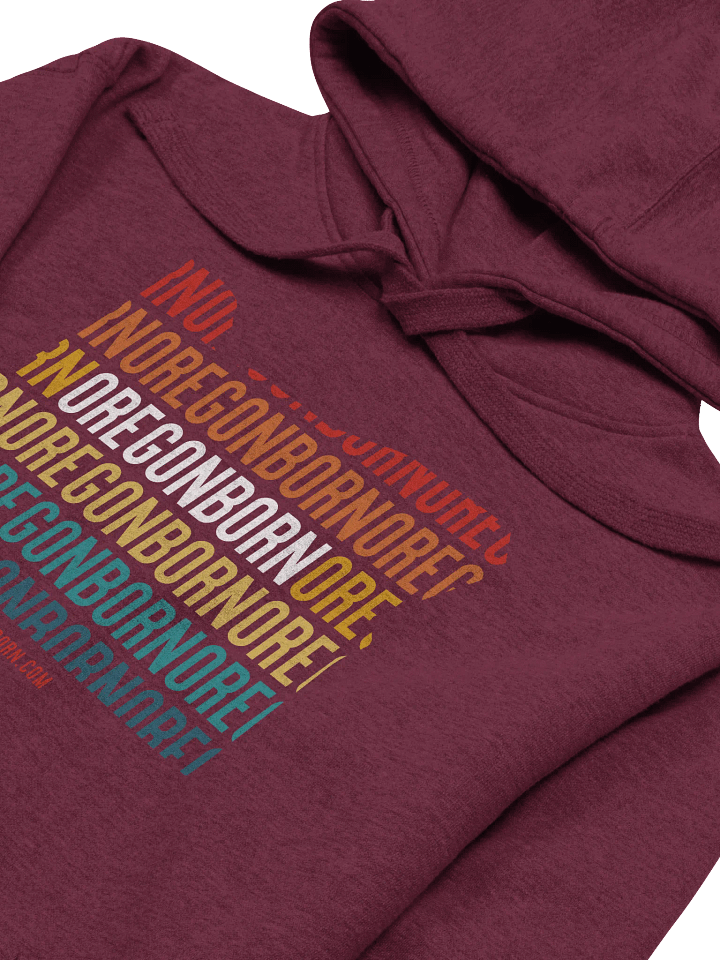 OregonBorn Vintage Sunset Hoodie product image (2)