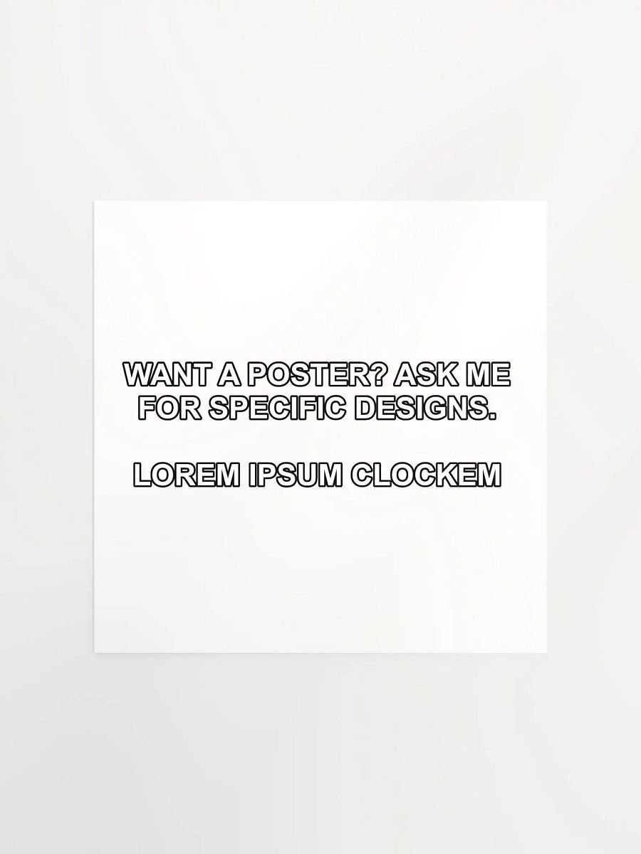 Placeholder Clock Poster product image (1)