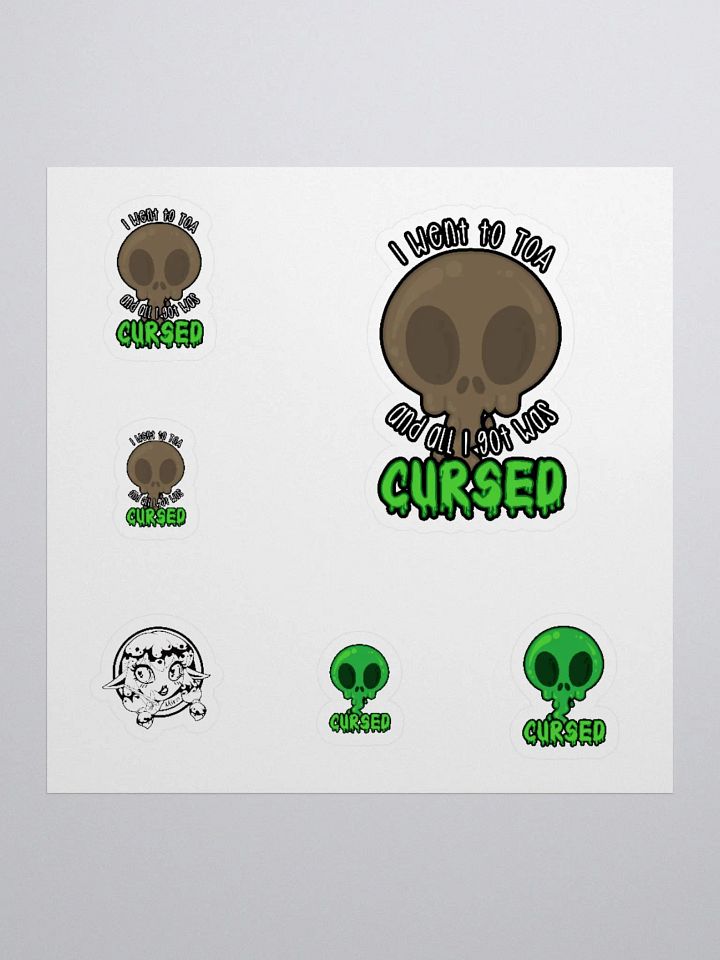 All I Got Was Cursed - Warrior - Sticker Sheet product image (1)