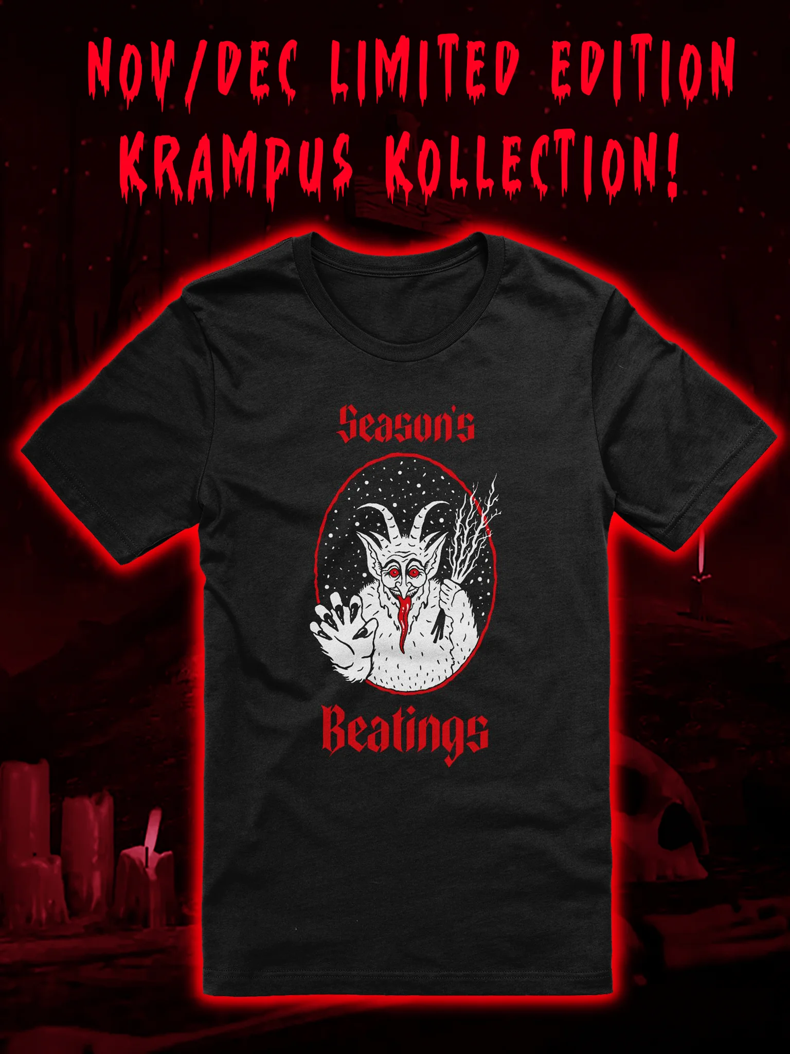 Season's Beatings 2023 Krampus Tshirt product image (1)